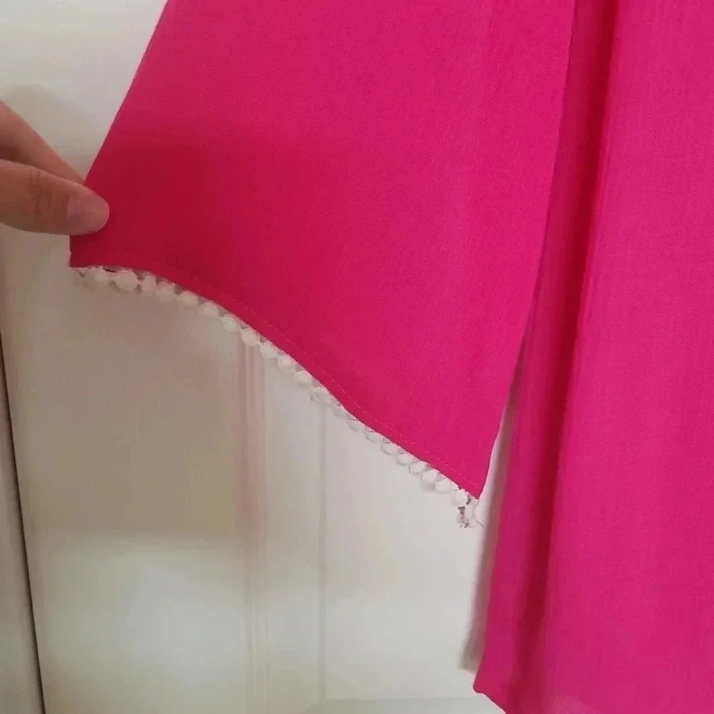 ADRIENNE | Pink peephole Dress - Picture 3 of 5